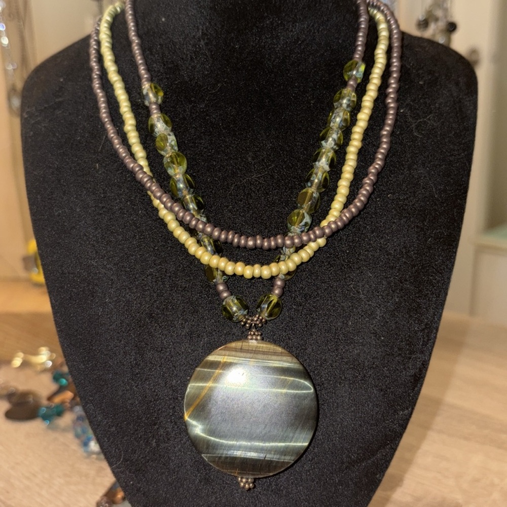 Blue Tigers eye Neaklace